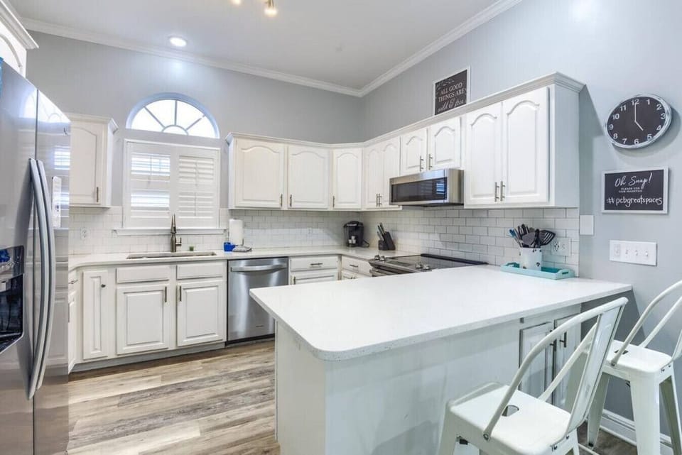 Bright and functional kitchen for home-cooked meals