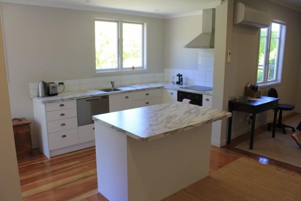 Well stocked kitchen. 