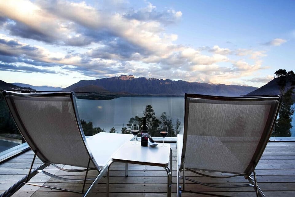 Lake and mountain views