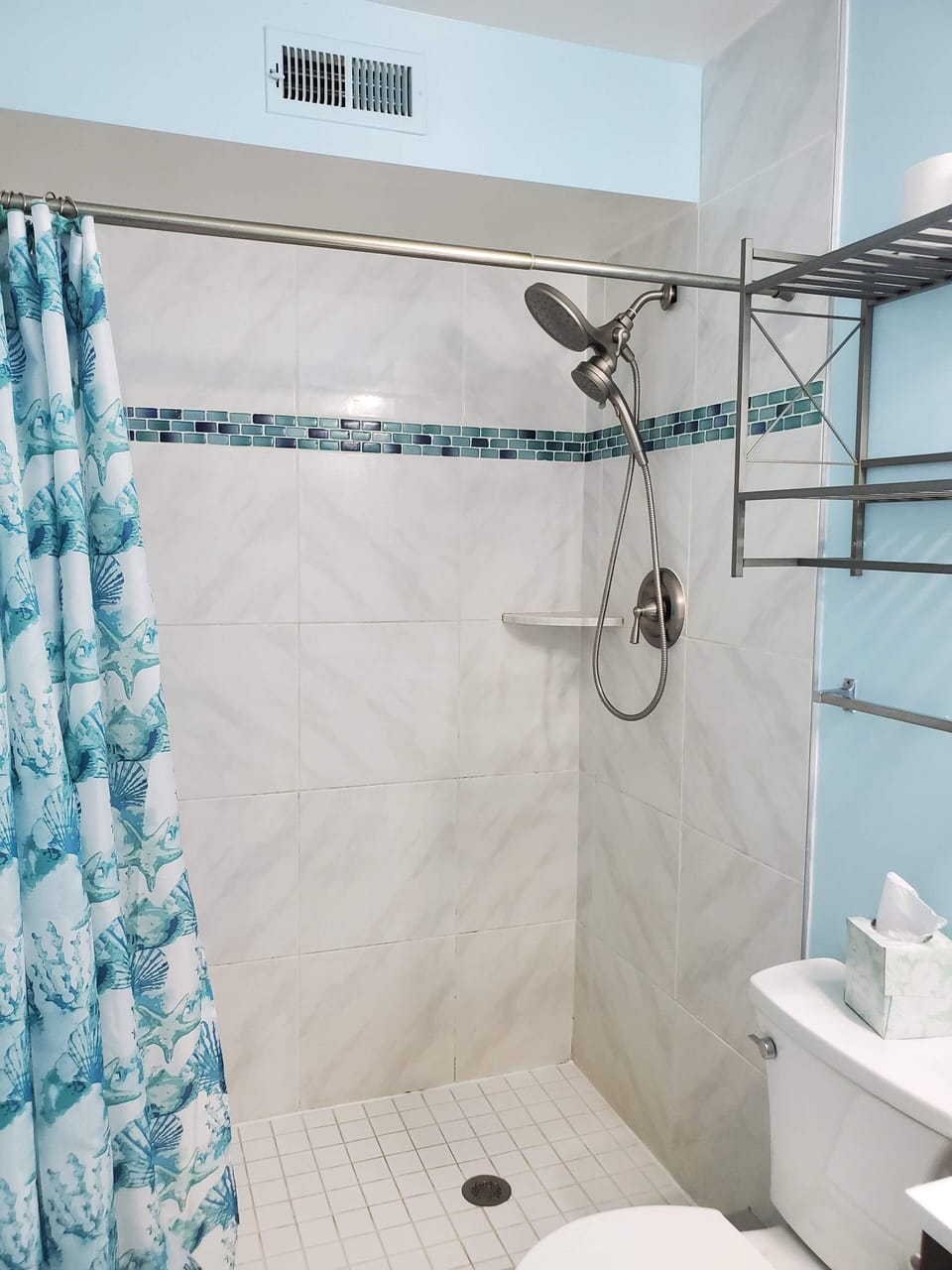 Full sized shower (walk in)