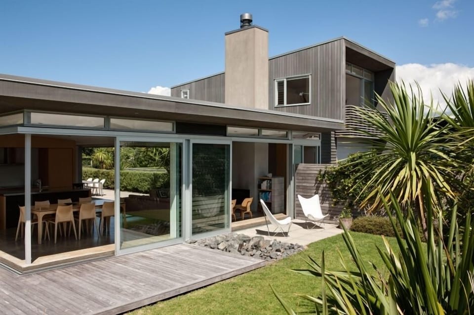 View of the north facing front of house 