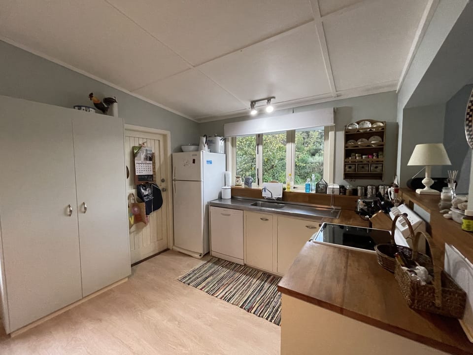 The quintessential kiwi Bach kitchen. 