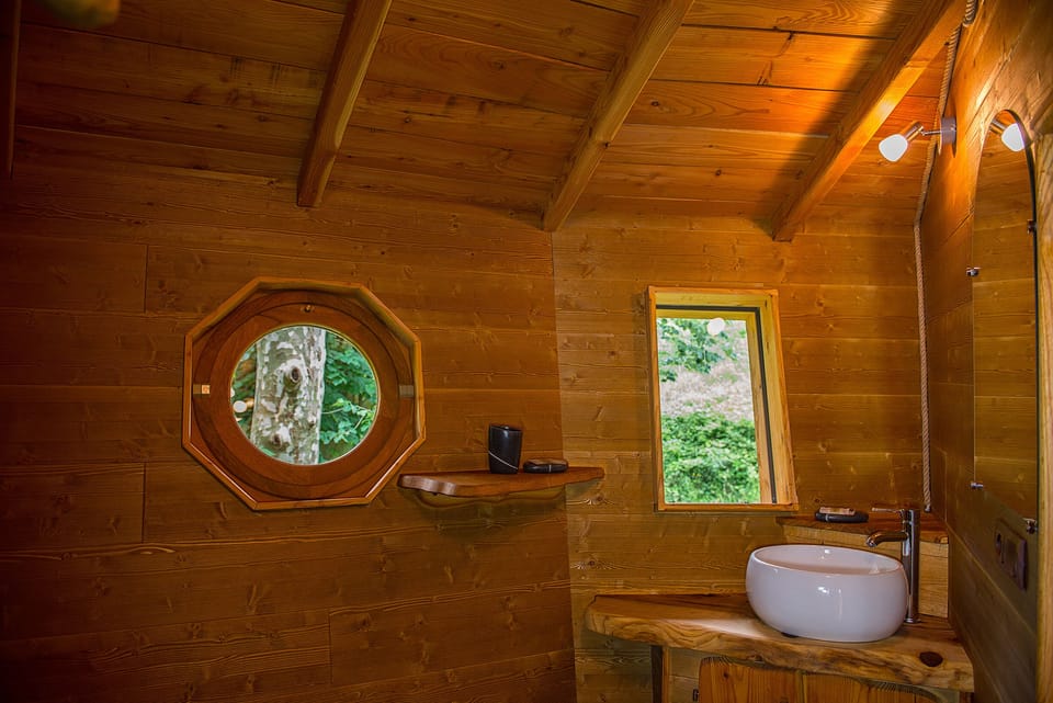 Cabin | Individually decorated, individually furnished, desk, laptop workspace