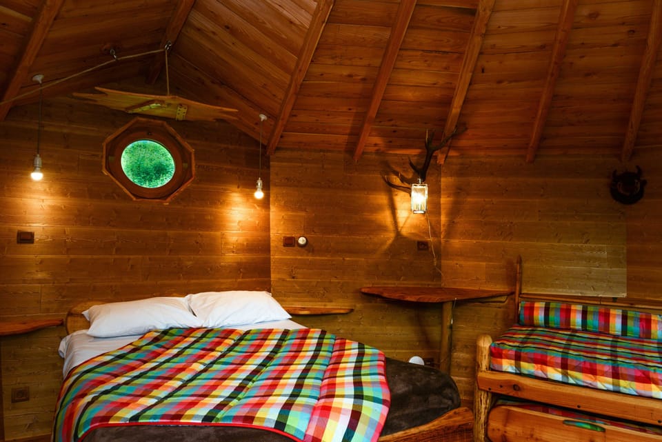 Cabin | Individually decorated, individually furnished, desk, laptop workspace
