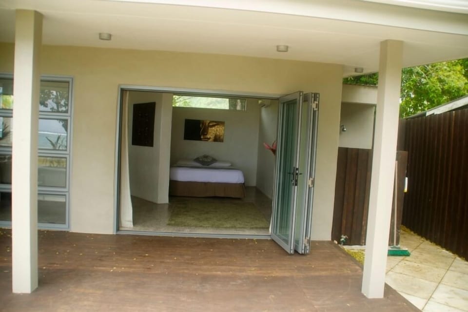 Bedroom thru bifold doors