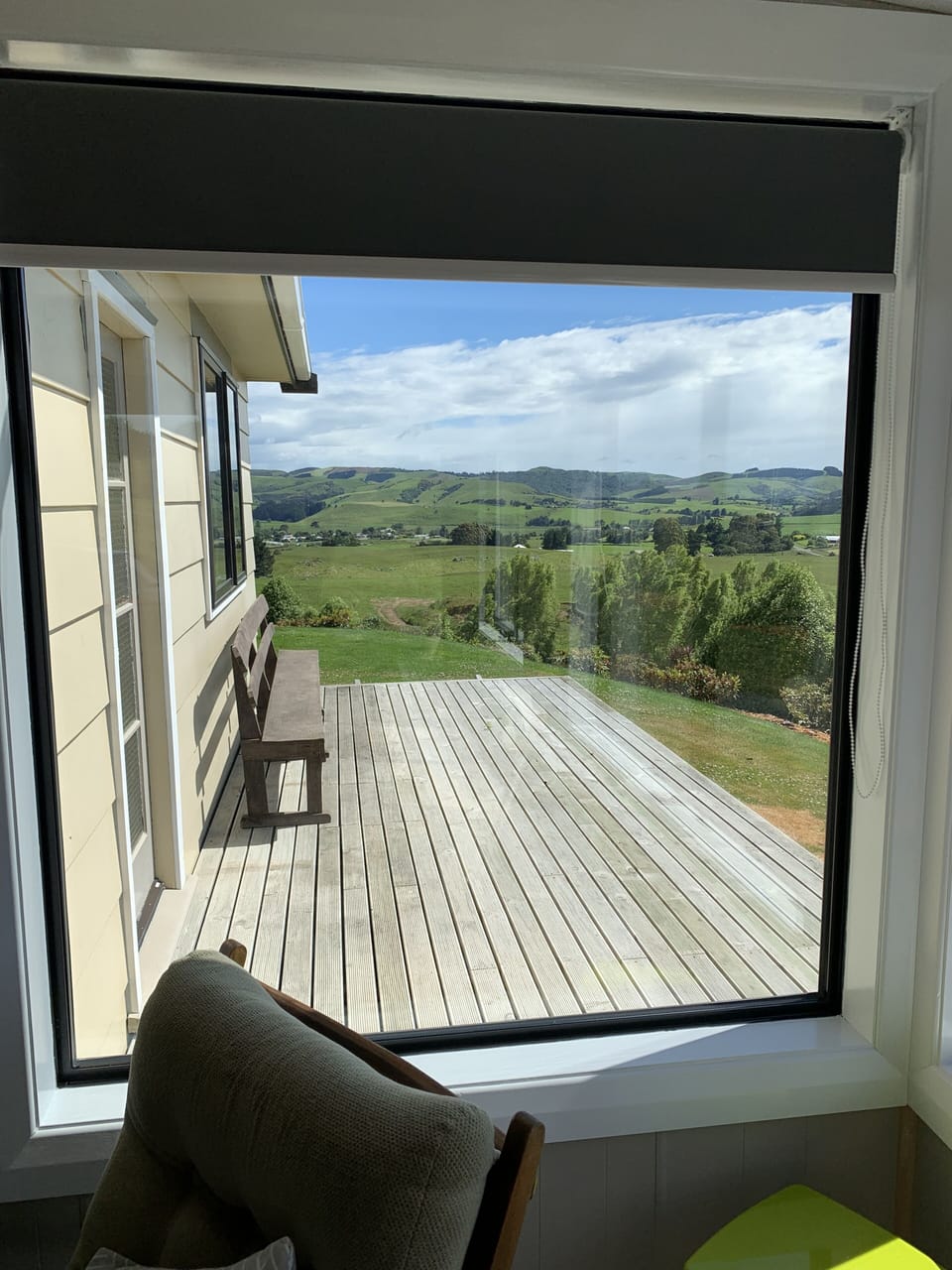 Front deck from living room