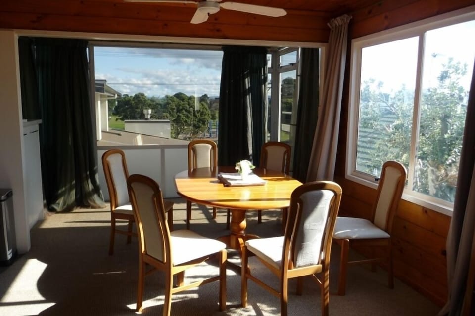 Upstairs dining area with extension table