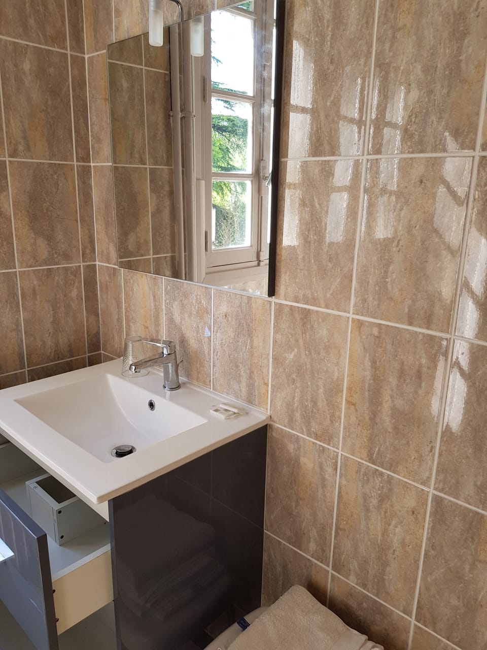 Double or Twin Room, Pool View | Bathroom sink