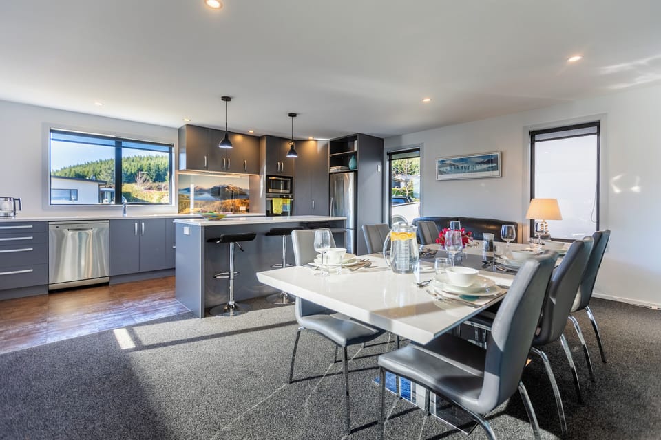 Kitchen and dining area, seating for  12