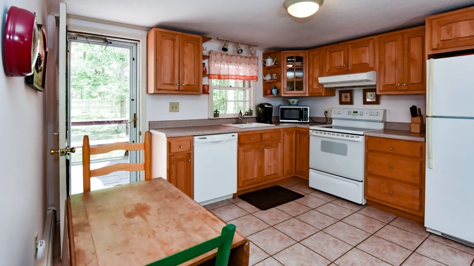 One of the 2 kitchens