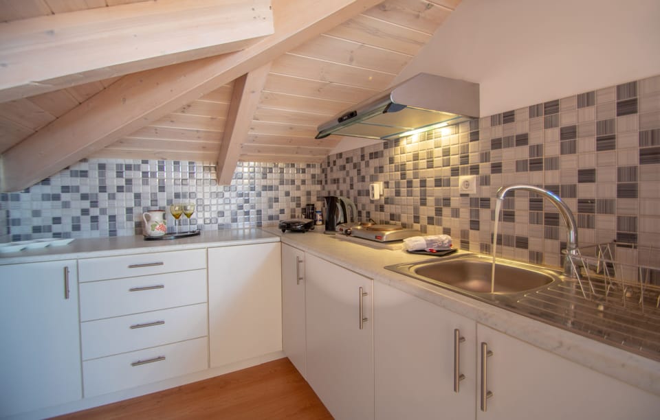 Budget Family Room | Private kitchen | Fridge, coffee/tea maker, electric kettle