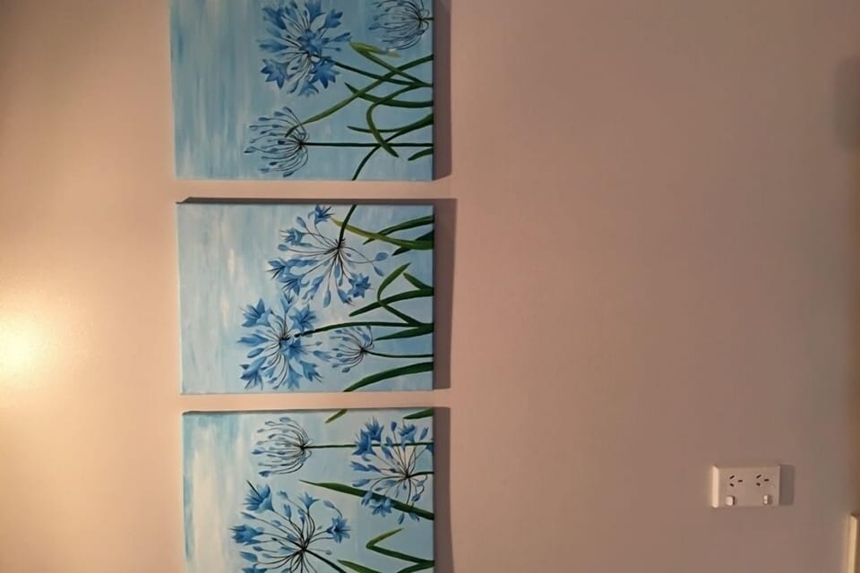 Agapantha paintings done by family member