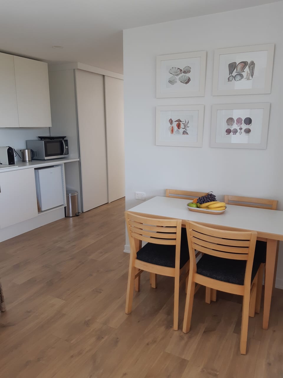 Dining area and kitchenette