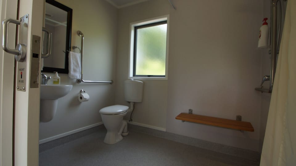 Bathroom fit for guests with mobility difficulty