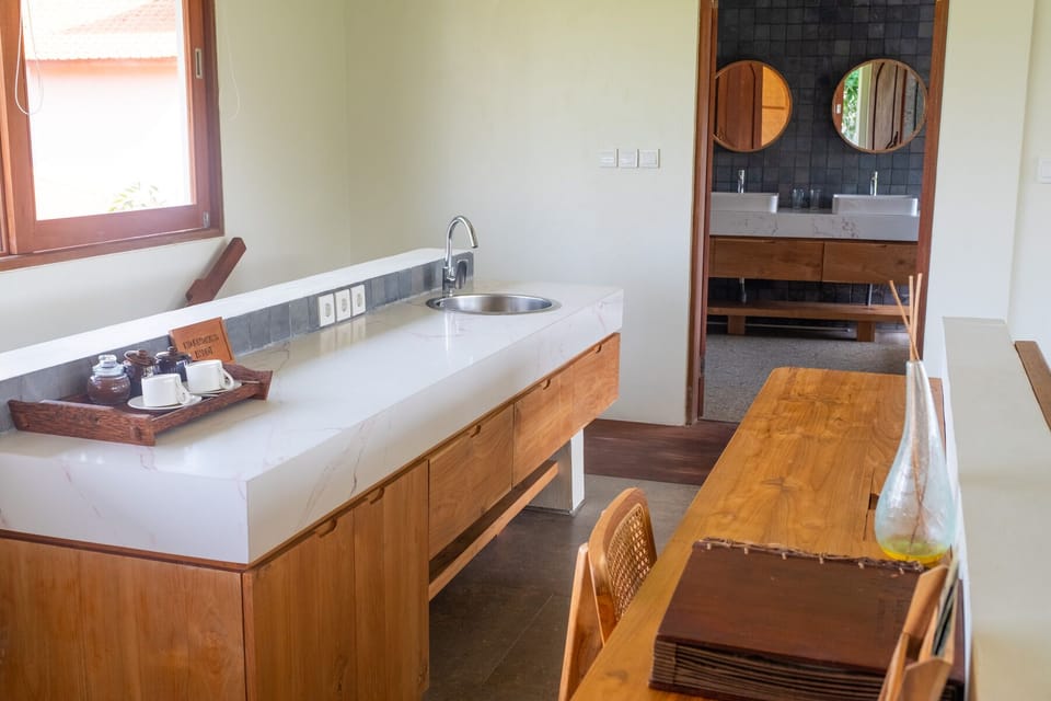 Villa Upstairs with Balcony #12 | Minibar, in-room safe, desk, iron/ironing board