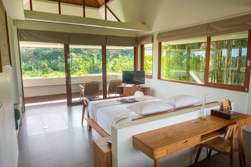Villa Upstairs with Balcony #12 | Minibar, in-room safe, desk, iron/ironing board