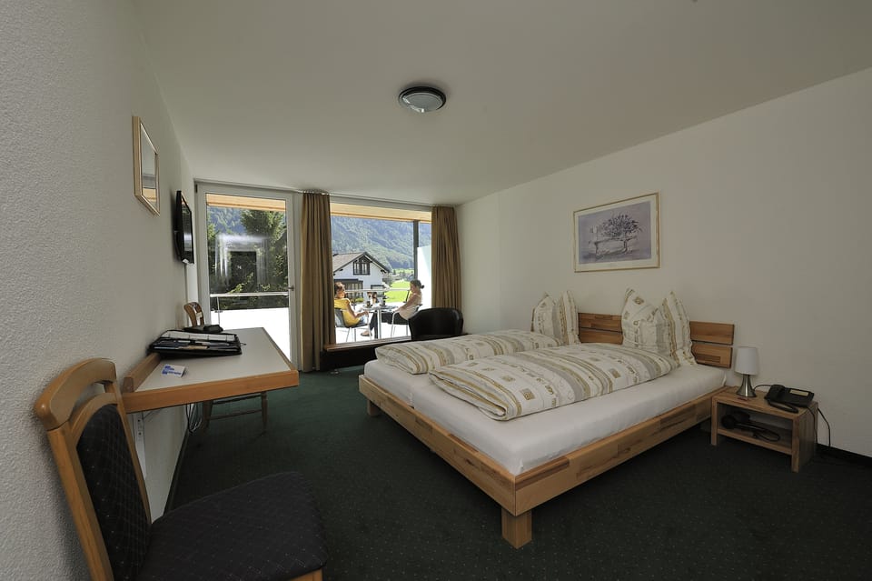 Double Room, Balcony, Mountain View | Premium bedding, pillowtop beds, in-room safe, desk