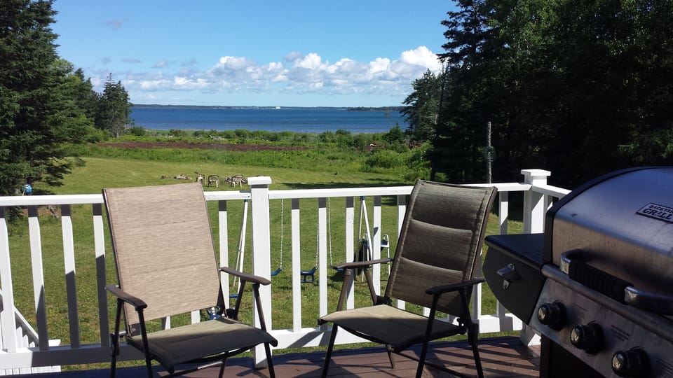 Lots of chairs for morning coffees or evening barbecues! 
photo: June 2016