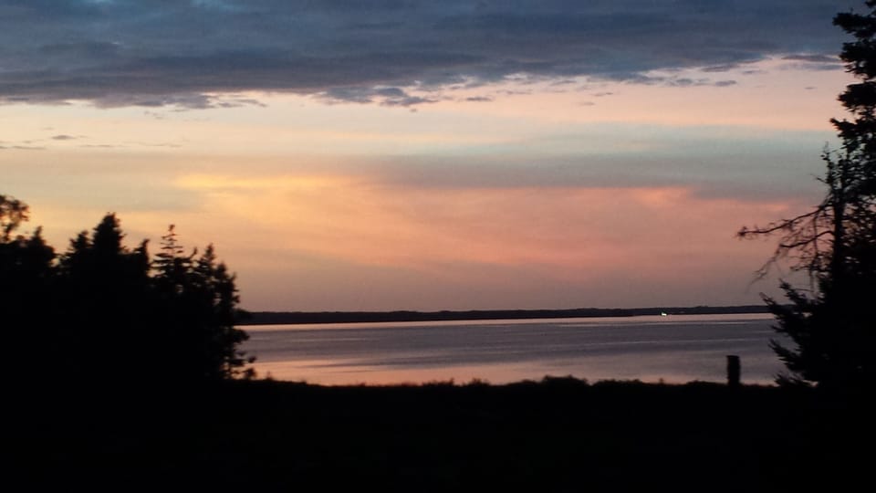 Sunset from the house balcony... 
photo: June 2016
