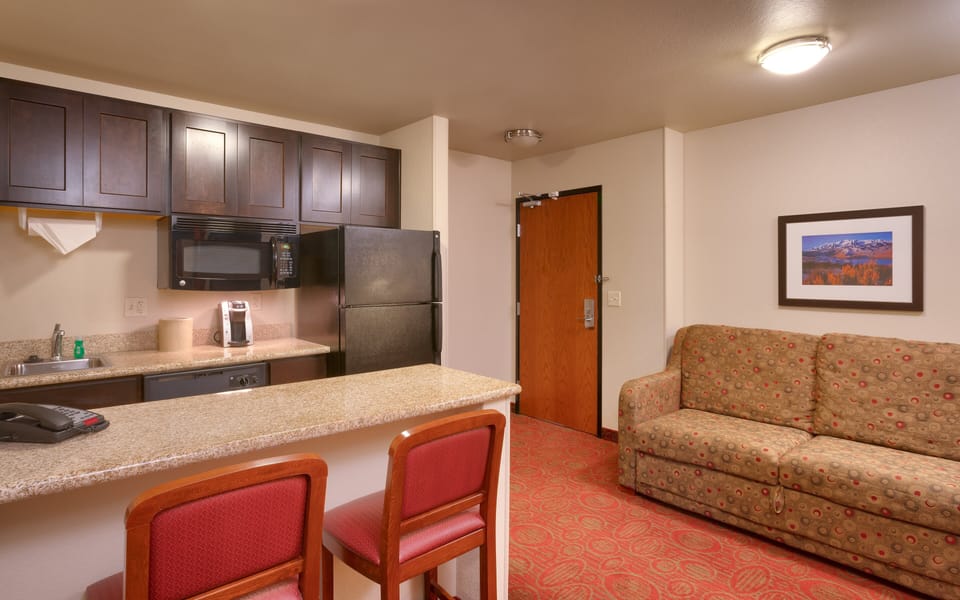 Suite, 1 Bedroom | In-room safe, desk, laptop workspace, iron/ironing board