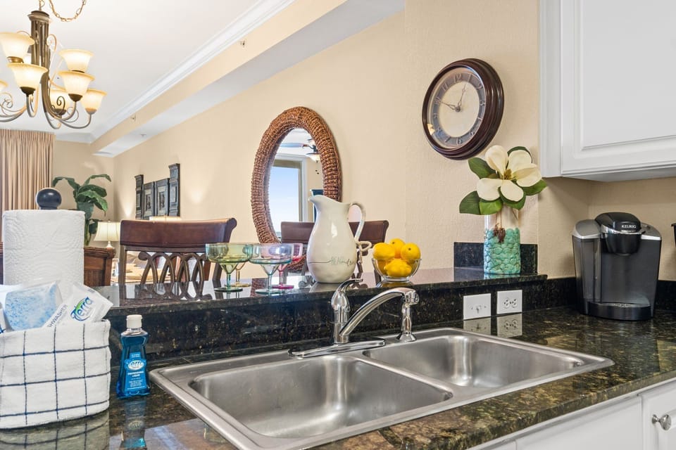 Full Size Kitchen with Bar Seating