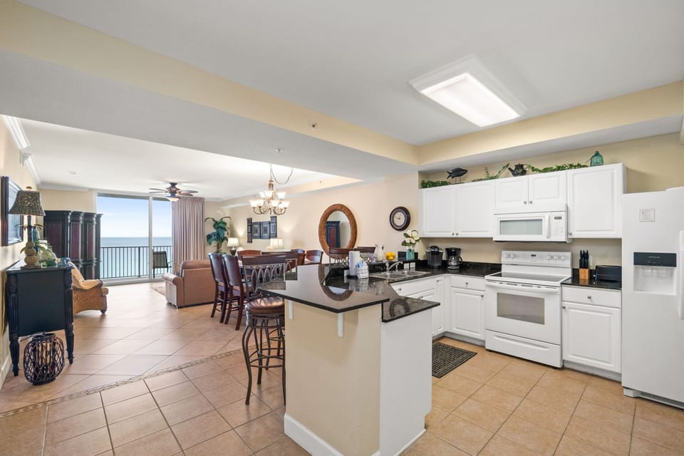 Full Size Kitchen with Bar Seating