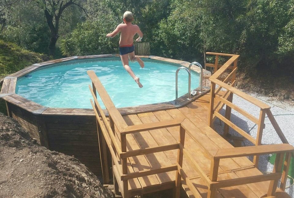 Have fun in the pool.