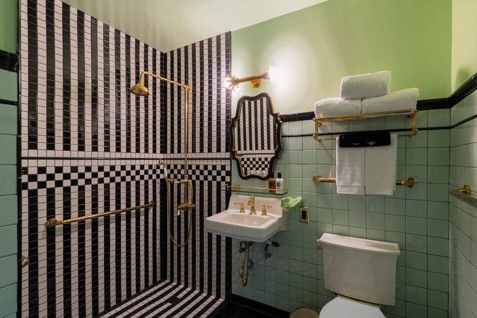 Classic Room, 2 Queen Beds, Accessible | Bathroom | Hair dryer, bathrobes, slippers, towels
