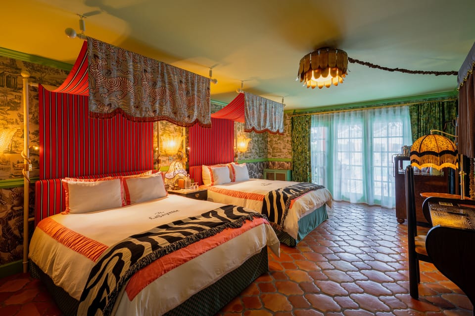 Room, 2 Queen Beds, Pool Access, Poolside | Premium bedding, pillowtop beds, minibar, desk