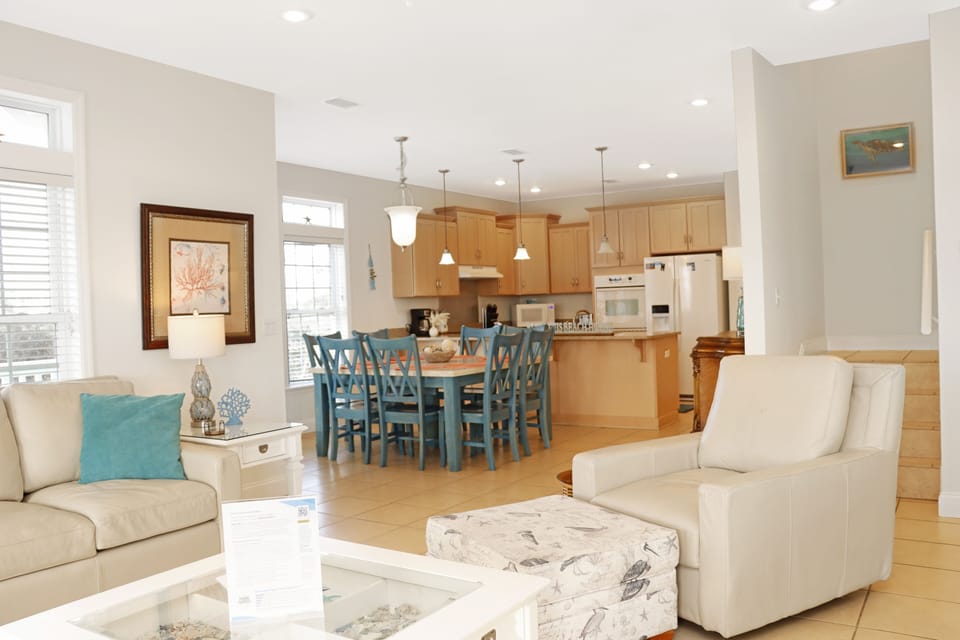 Living Room, Dining Area and Kitchen