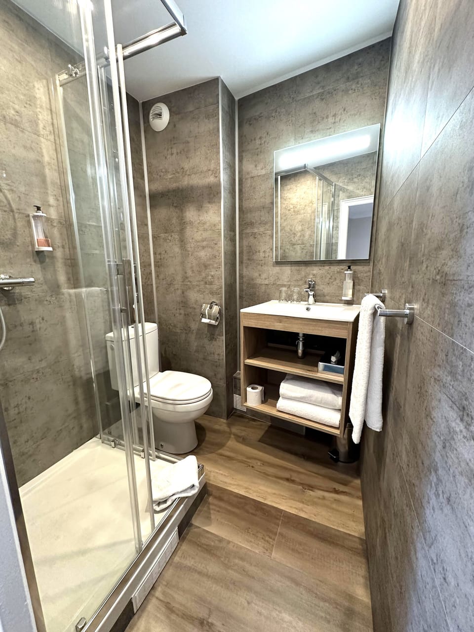 Club Room (Nautile) | Bathroom | Shower, hydromassage showerhead, free toiletries, hair dryer