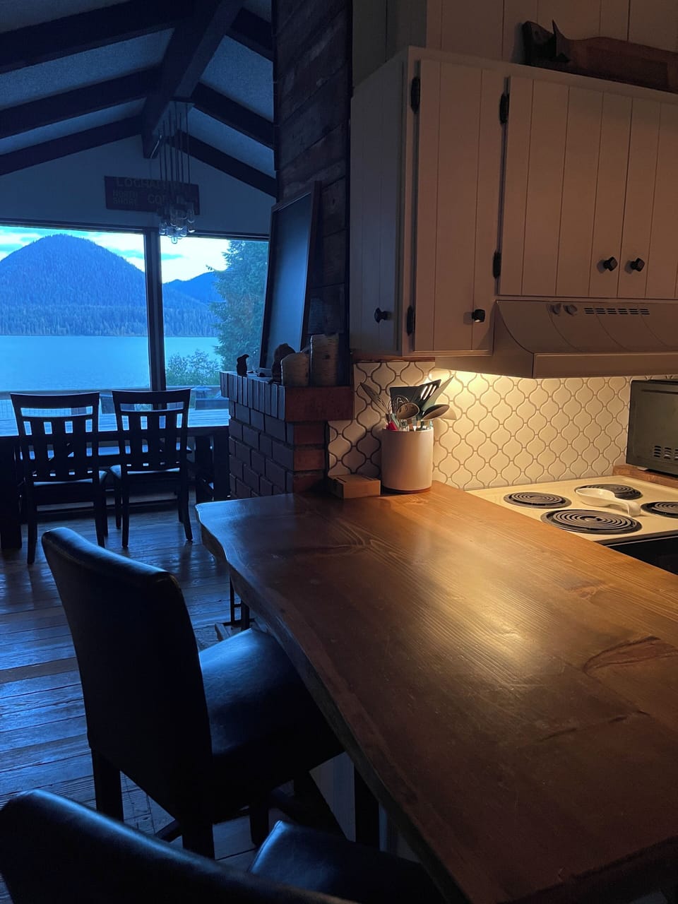 Cottage Kitchen in the evening