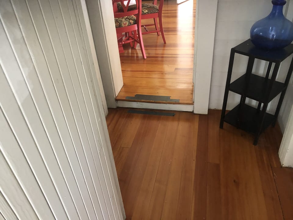1 step down from living room to 1st floor bedrooms and bathroom 