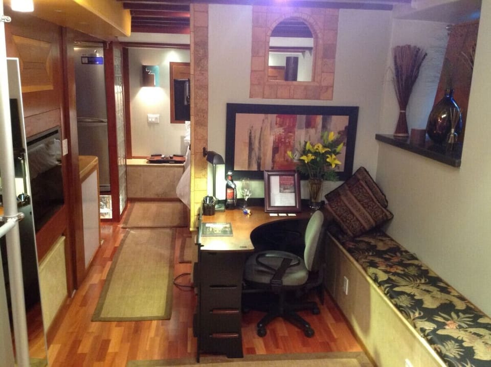 You are Always Greeted with a Painting, Wine and Chocolate