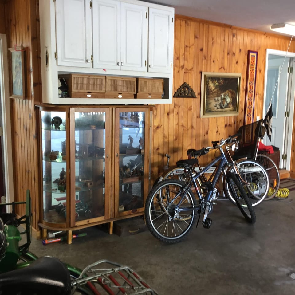 Garage with bikes