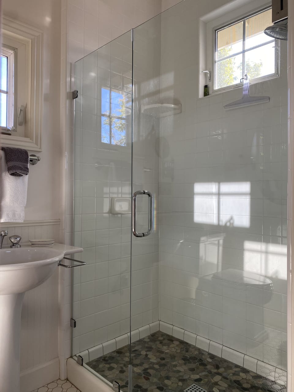 Full Bathroom with walk-in shower.