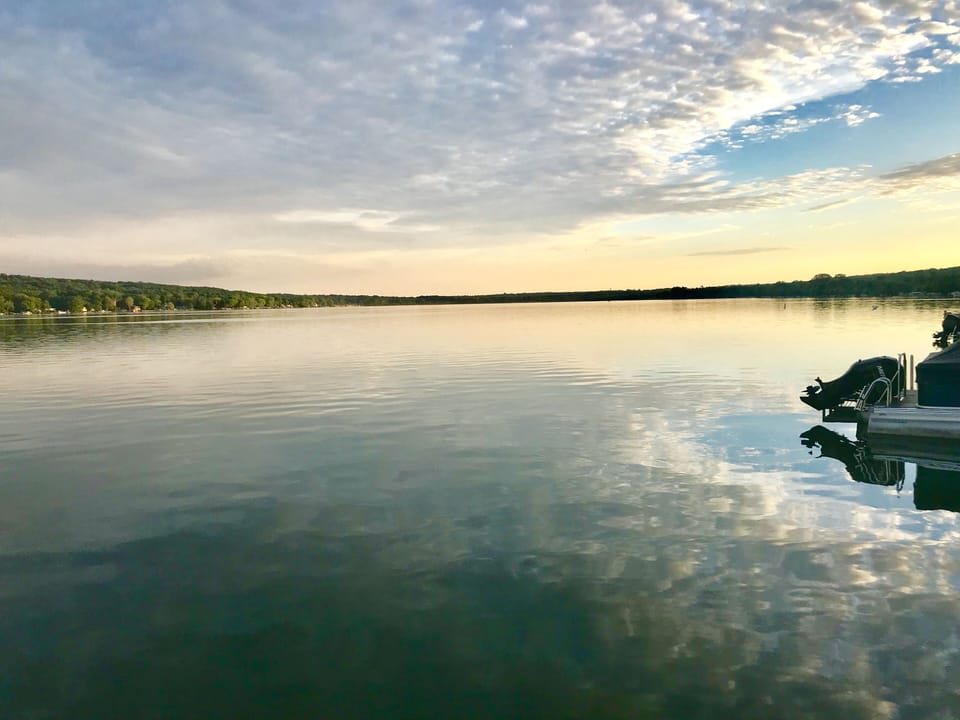 Sunset on the lake
