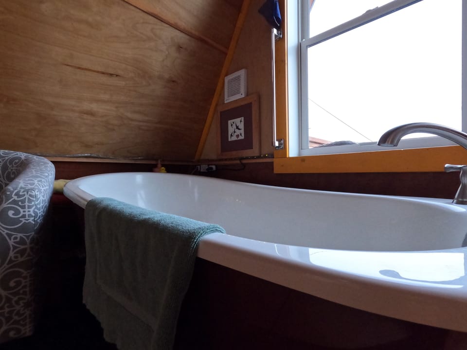 It's always "bath o'clock" at the Birdhouse
