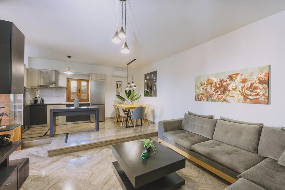 Open plan area including the living room and kitchen!