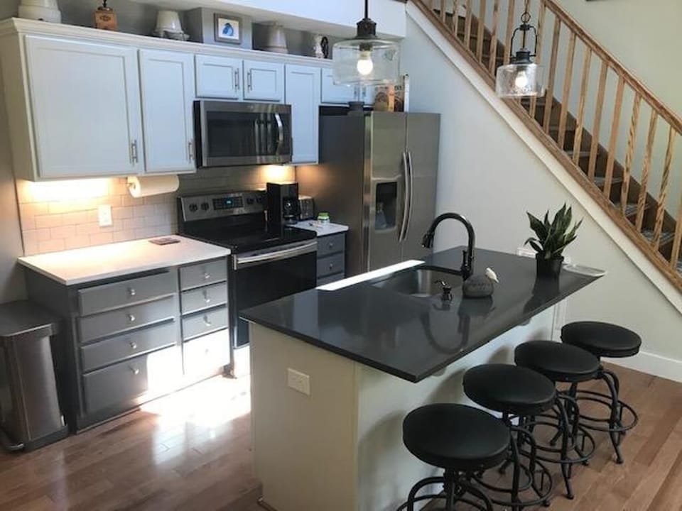 Kitchen from dining area