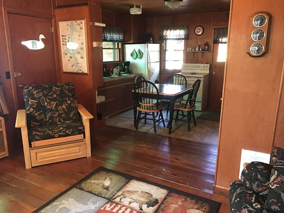 Full kitchen with microwave and full electric range