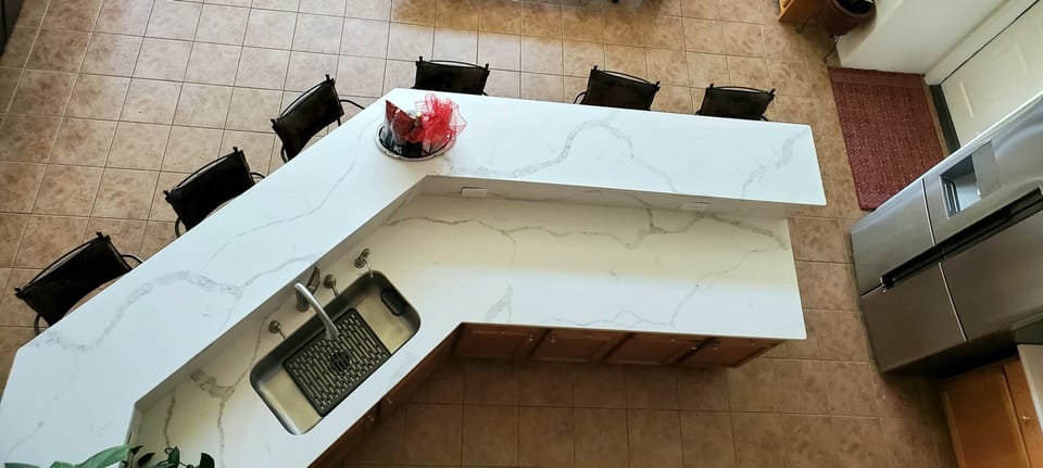 kitchen view from the second floor. 