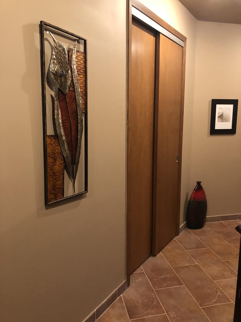 Entry hall closet for storage