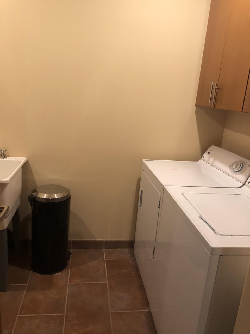 Laundry with full size appliances 