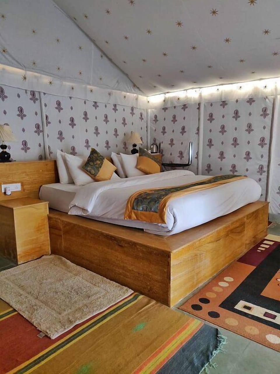 Luxury Tent | Premium bedding, down comforters, memory foam beds, in-room safe