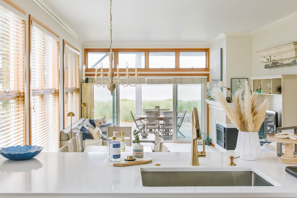 Enjoy expansive views from a newly remodeled kitchen full of everything you need