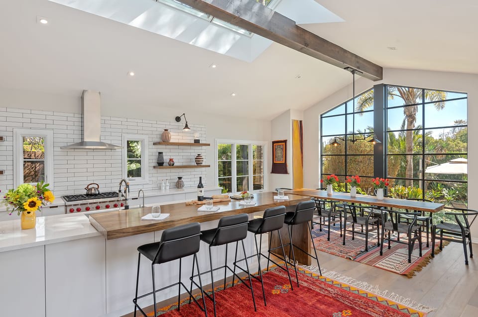 Bright and airy, this kitchen is a dream!