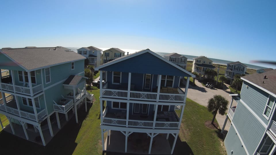Back of House showing ocean in the background.
