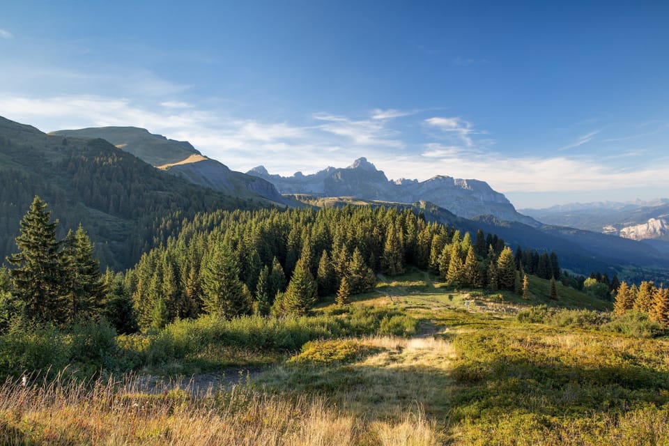 Appreciate the beautiful vistas at Megève!