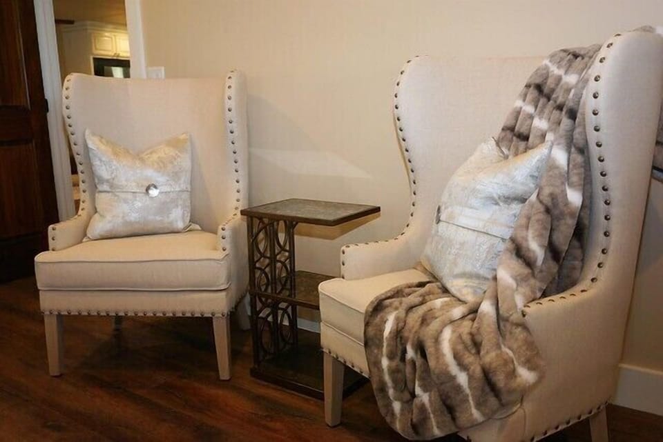 Seating for two in the master suite